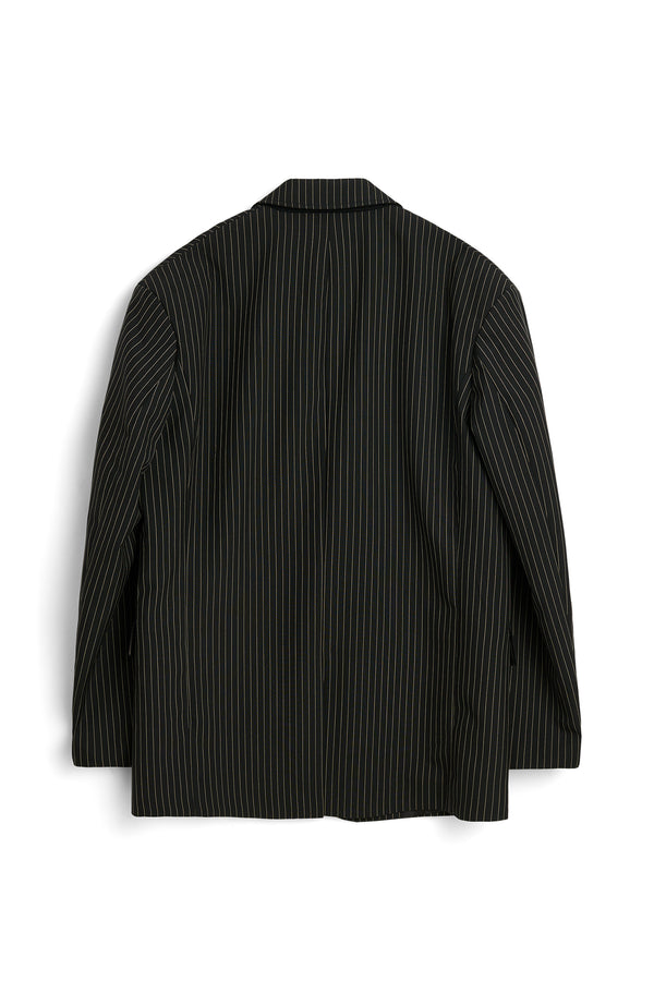 SOULLAND JUDE blazer Suit jacket Black pinstripe