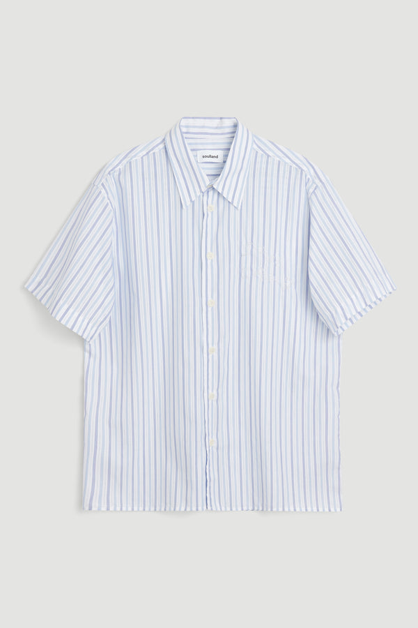 SOULLAND Jodie Shirt Shirt White /Blue