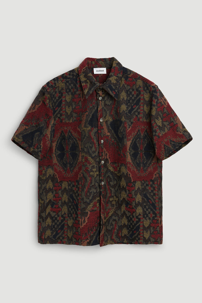 SOULLAND Jodie s/s Shirt Shirt Red multi
