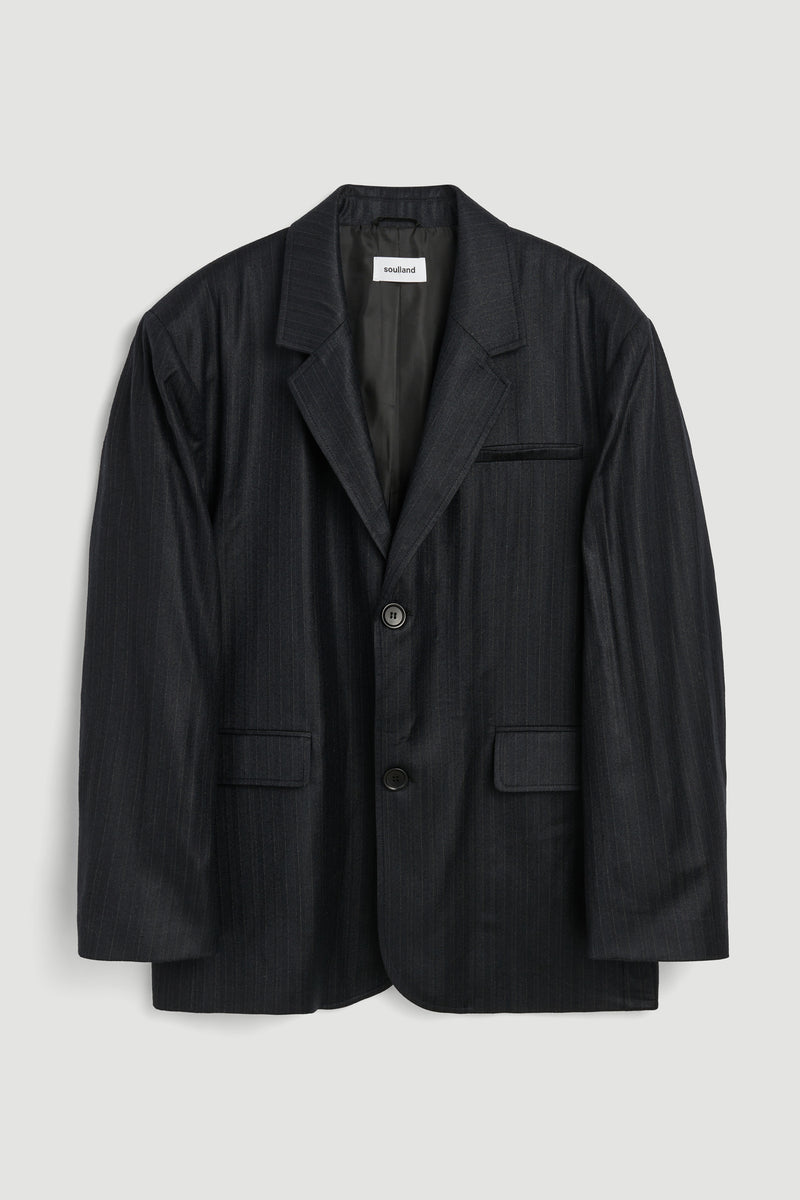 SOULLAND Jude Blazer Jacket/coat/vest Navy