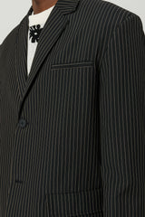 SOULLAND Jude Blazer Suit jacket Black pinstripe