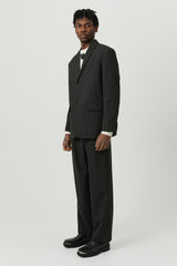 SOULLAND JUDE blazer Suit jacket Black pinstripe