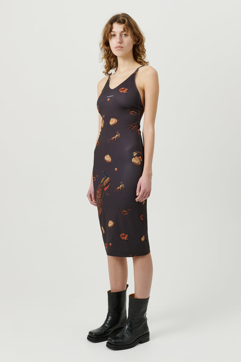 SOULLAND Jules Dress Dress Black AOP