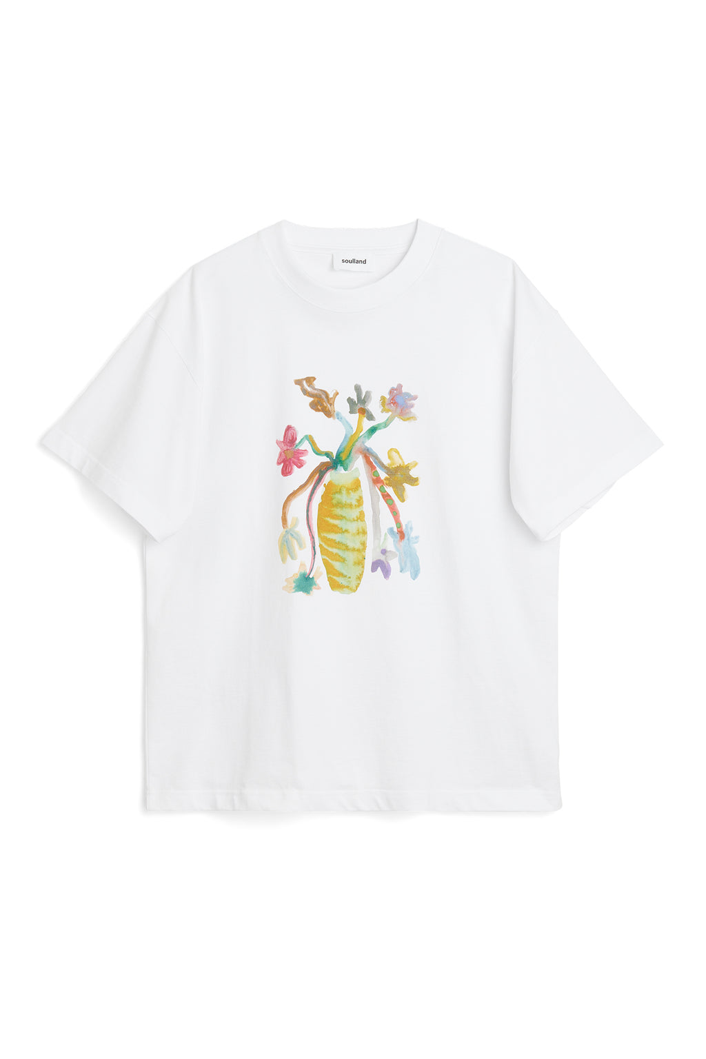 売れ筋商品|||ソウルランド Tシャツ レディース トップス KAI FLORA UNISEX - Print T-shirt - white KAI_FLOWER_T-shirt-T-shirt-