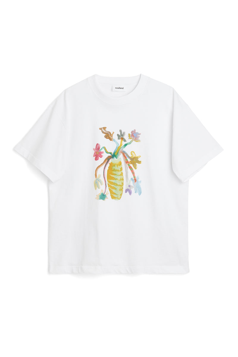 SOULLAND KAI FLOWER T-shirt T-shirt White