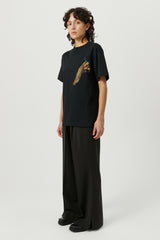 SOULLAND KAI PEACOCK T-shirt T-shirt Black