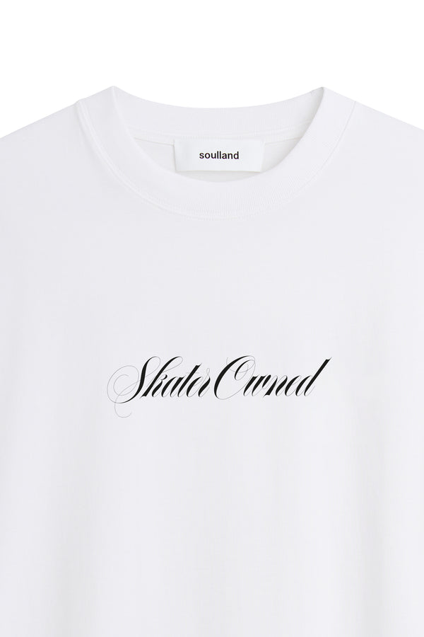 SOULLAND KAI SKATER T-shirt T-shirt White