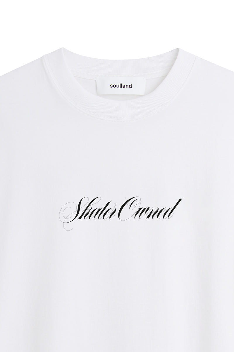 SOULLAND KAI SKATER T-shirt T-shirt White