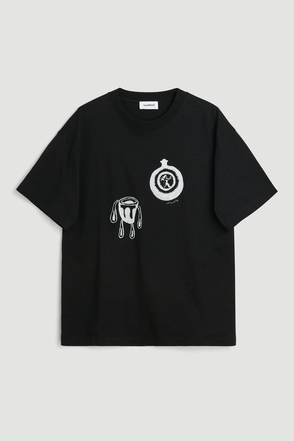 SOULLAND KAI SPILL T-shirt T-shirt Black
