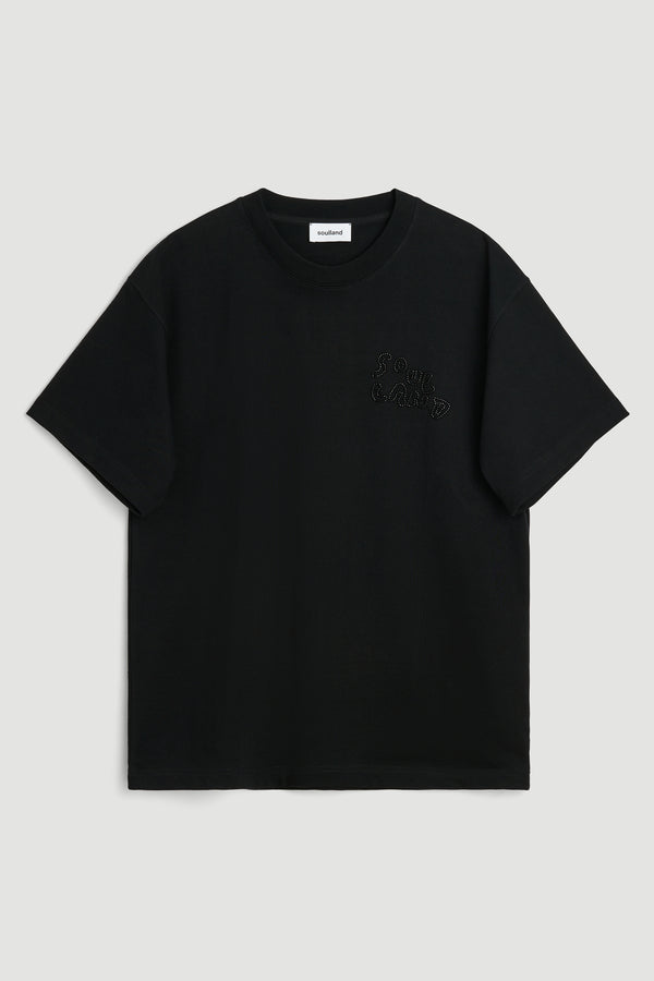 SOULLAND KAI beaded T-shirt T-shirt Black