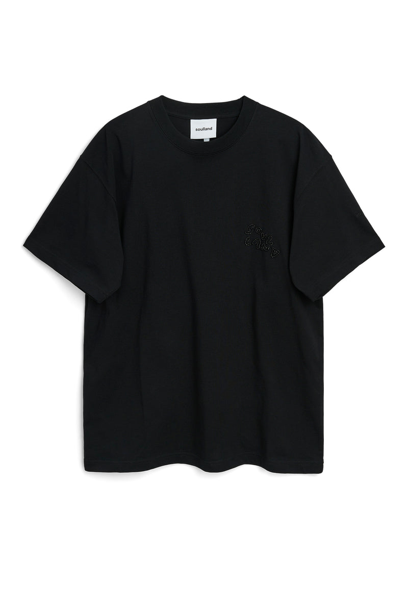 SOULLAND KAI beaded T-shirt T-shirt Black