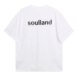 SOULLAND KAI blur back print T-shirt T-shirt White