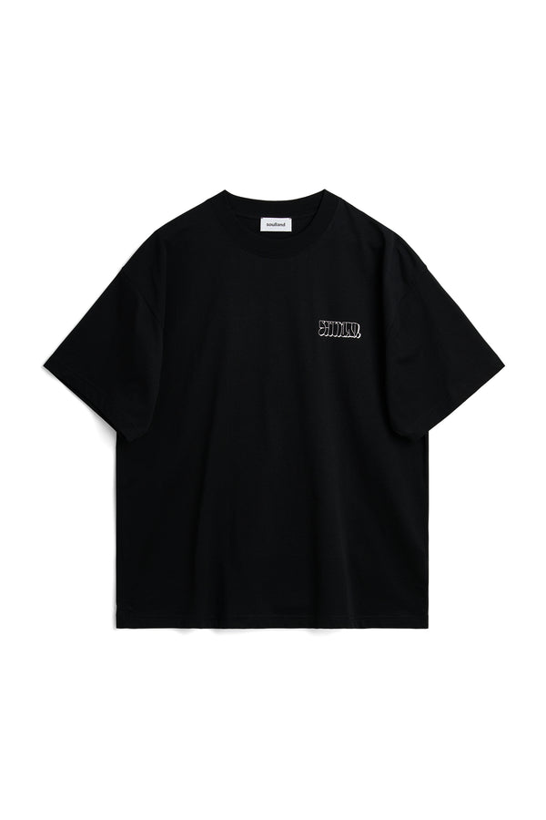 SOULLAND KAI grafitti front & back T-shirt Black