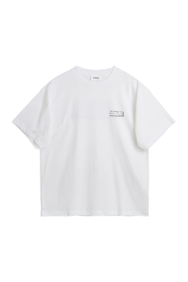 SOULLAND KAI grafitti front & back T-shirt White