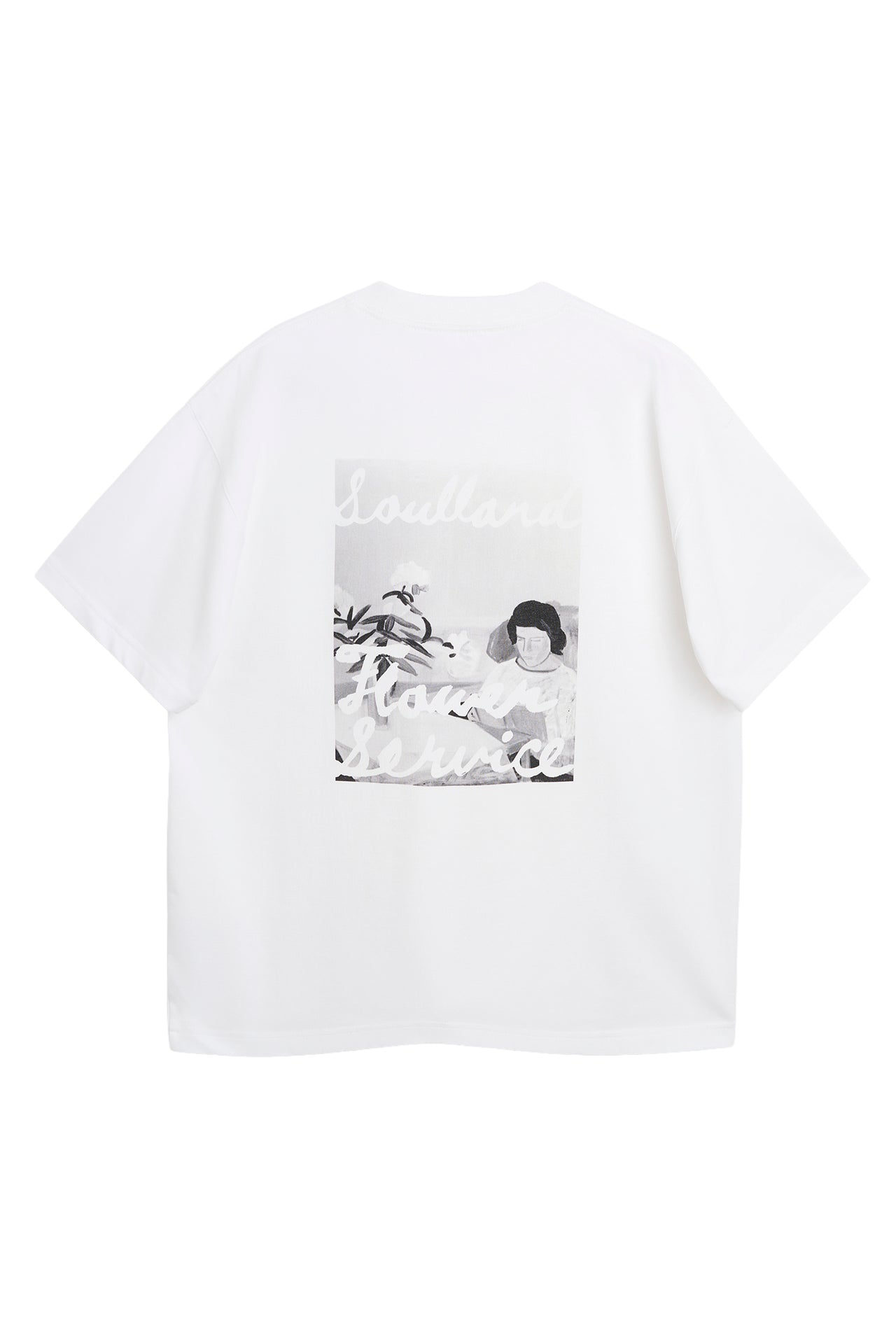 SOULLAND KAI monochrome T-shirt T-shirt White