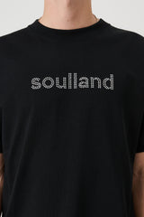 SOULLAND KAI rhinestone T-shirt T-shirt Black