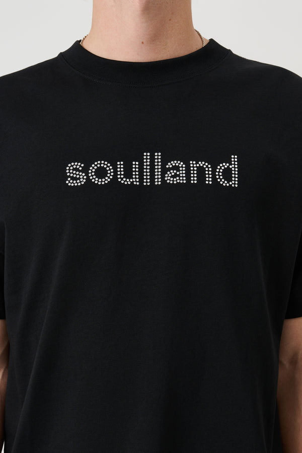 SOULLAND KAI rhinestone T-shirt T-shirt Black