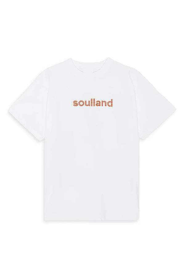 SOULLAND KAI rhinestone T-shirt T-shirt White