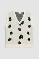 SOULLAND KIERAN vest Knitwear Off White Multi