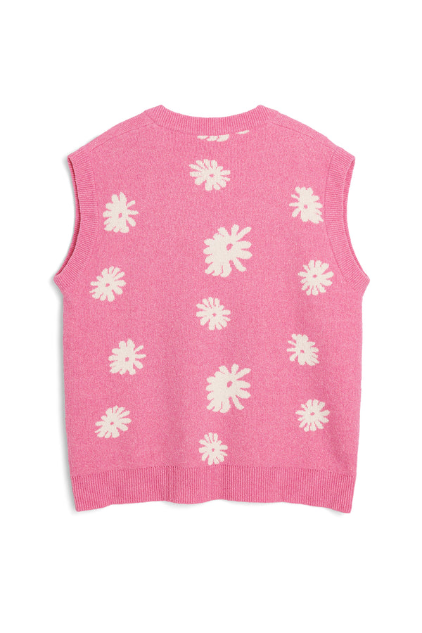 SOULLAND KIERAN vest Knitwear Pink multi