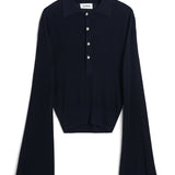 SOULLAND KIKI polo jumper Knitwear Navy