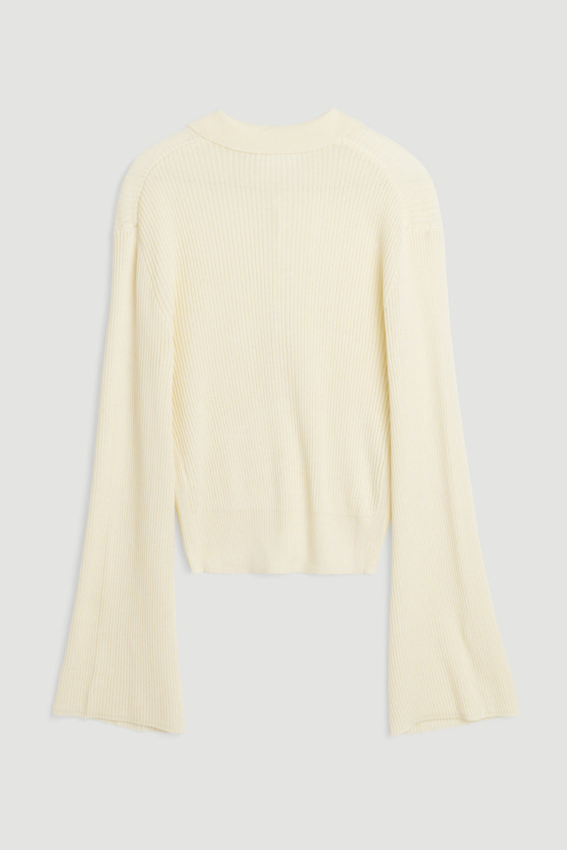 SOULLAND KIKI polo jumper Knitwear Off White