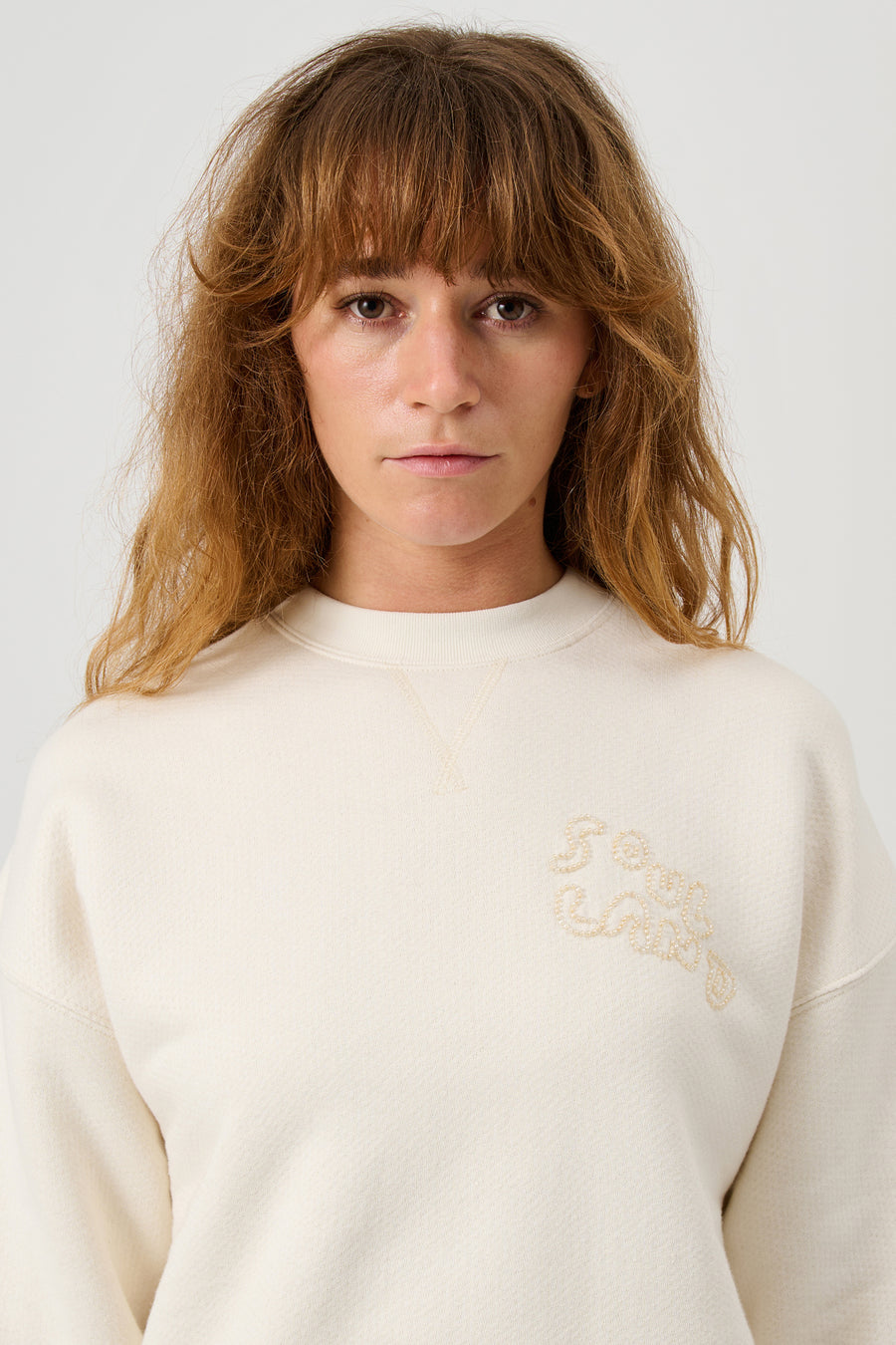 SOULLAND KODA sweatshirt Sweatshirt/hoodie Off White