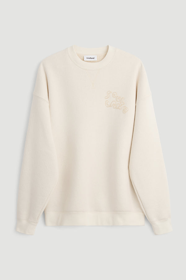 SOULLAND KODA sweatshirt Sweatshirt/hoodie Off White