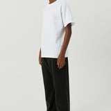 SOULLAND Kai Beaded Logo T-shirt T-shirt White