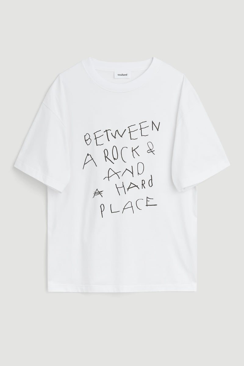 SOULLAND Kai T-shirt Rock T-shirt White