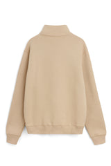 SOULLAND Ken Half Zip Sweatshirt Sweatshirt/hoodie Beige