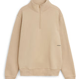 SOULLAND Ken Half Zip Sweatshirt Sweatshirt/hoodie Beige
