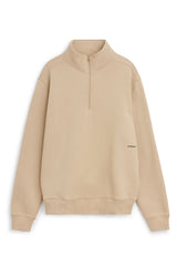 SOULLAND Ken Half Zip Sweatshirt Sweatshirt/hoodie Beige