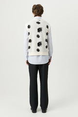 SOULLAND KIERAN vest Knitwear Off White Multi