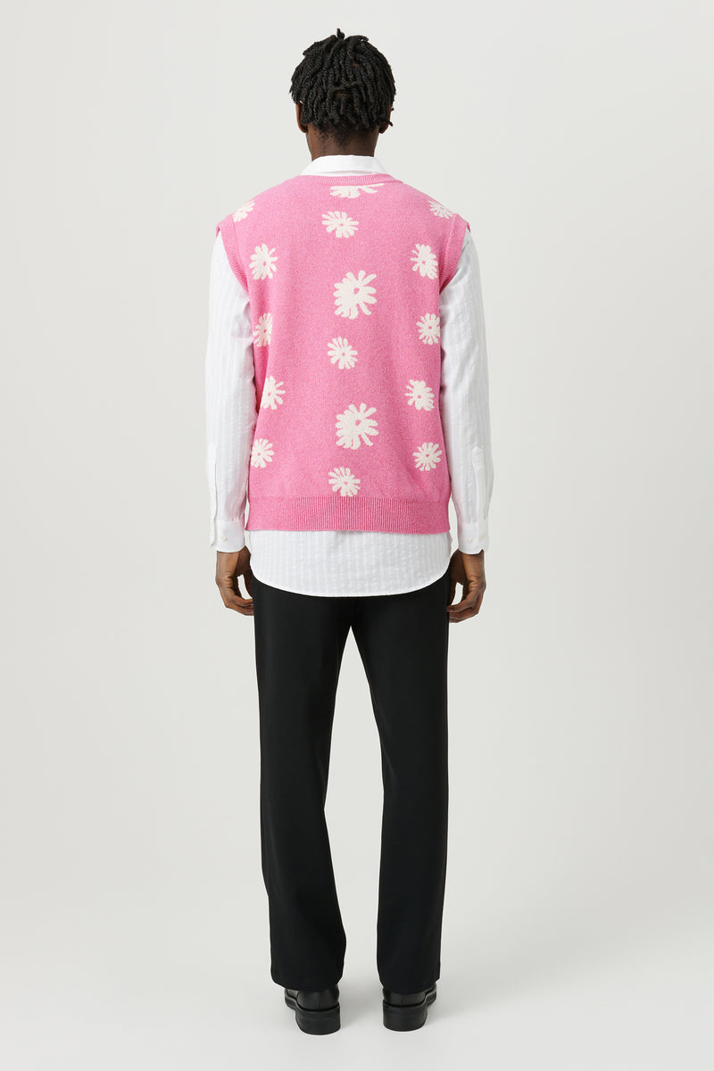 SOULLAND KIERAN vest Knitwear Pink multi