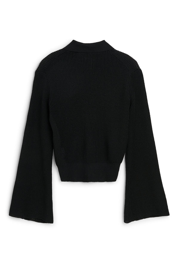 SOULLAND Kiki Polo Jumper Knitwear Black