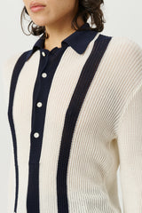 SOULLAND Kiki Polo Jumper Knitwear Off White