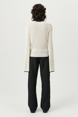 SOULLAND Kiki Polo Jumper Knitwear Off White