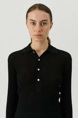 SOULLAND Kiki Polo jumper Knitwear Black