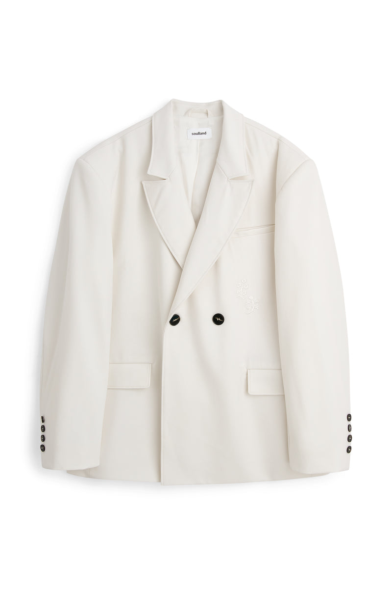 SOULLAND LETO blazer Jacket/coat/vest White