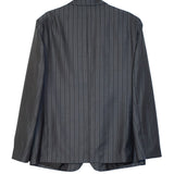 SOULLAND LUCA grey stripe blazer Suit jacket Grey