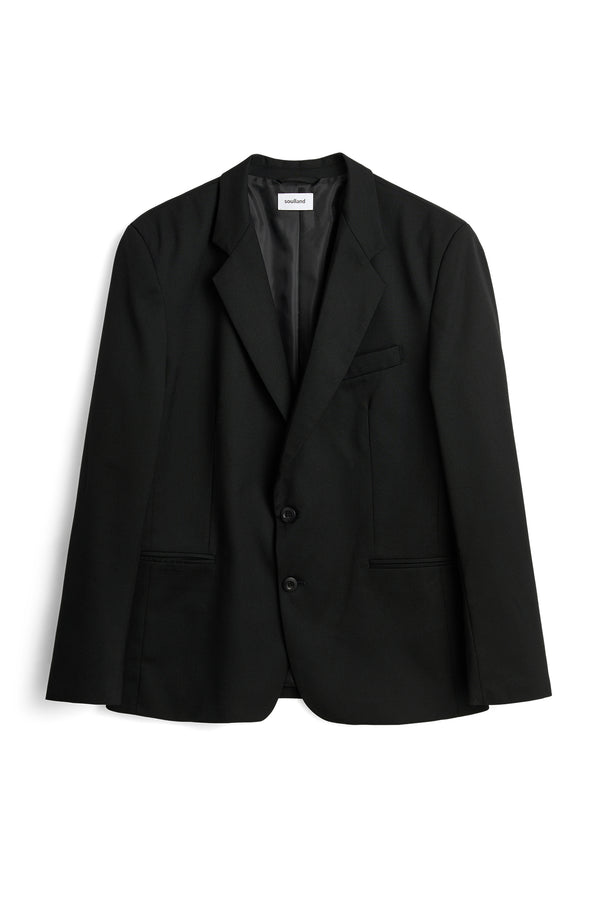 SOULLAND LUCA solid Suit jacket Black