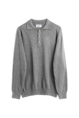 MARCEL polo jumper in Gray