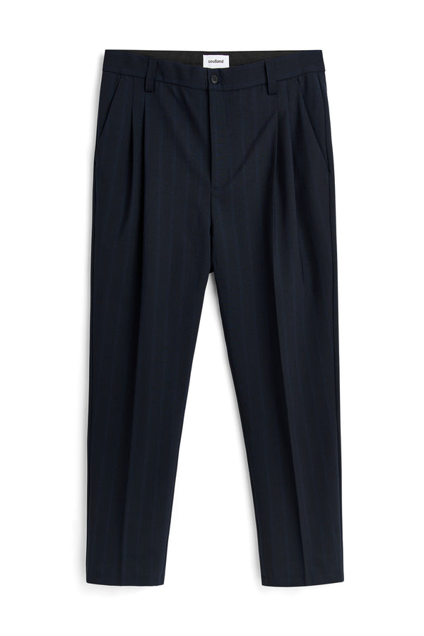 SOULLAND MARCO stripe Pants Blue