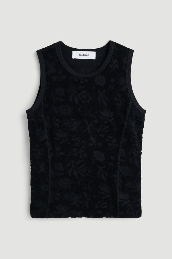 SOULLAND MIRA plush top Top Black