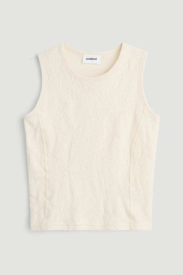 SOULLAND MIRA plush top Top Off White