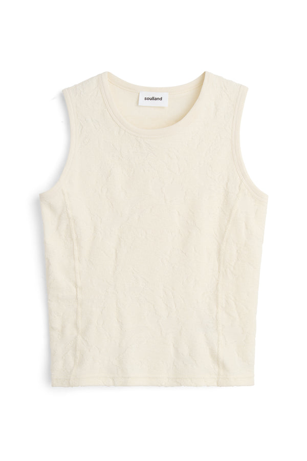 SOULLAND MIRA plush top Top Off White