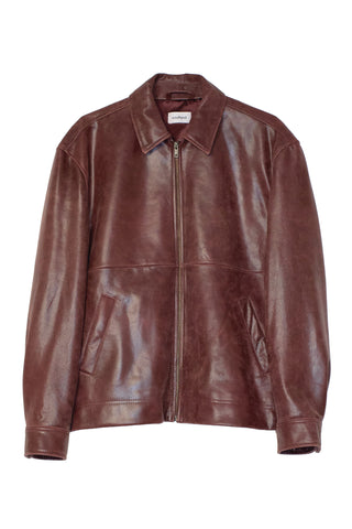 SOULLAND MURPHY leather jacket Jacket/coat/vest Wine