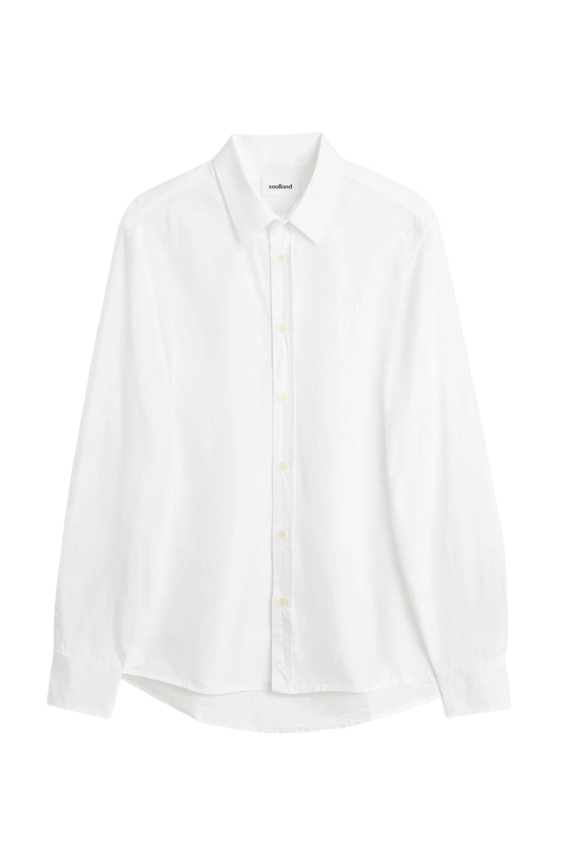 SOULLAND OLLIE poplin shirt Shirt White