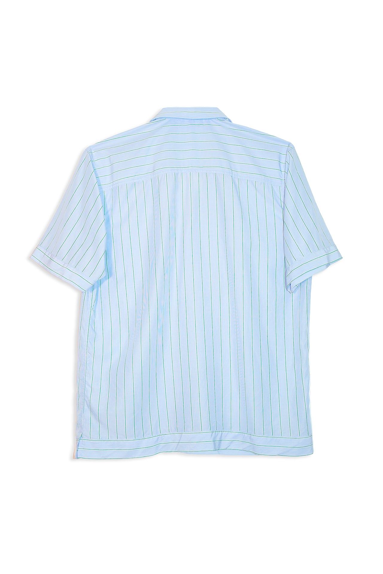 SOULLAND ORSON blue green stripe Shirt Blue green stripe